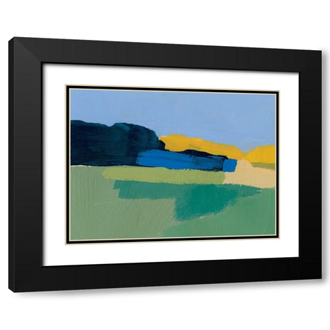 Landscape Blocks II Black Modern Wood Framed Art Print with Double Matting by Barnes, Victoria