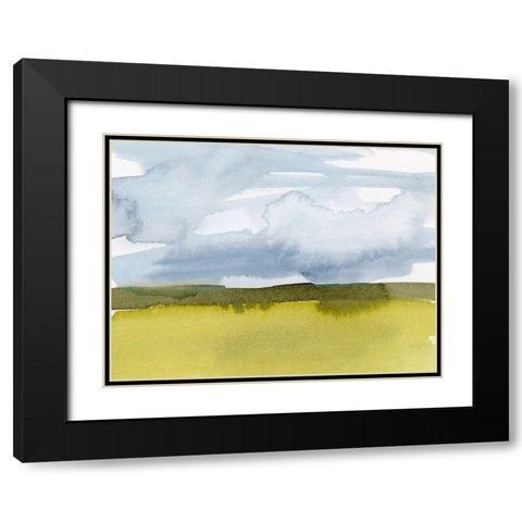 Splashy Meadow III Black Modern Wood Framed Art Print with Double Matting by Barnes, Victoria