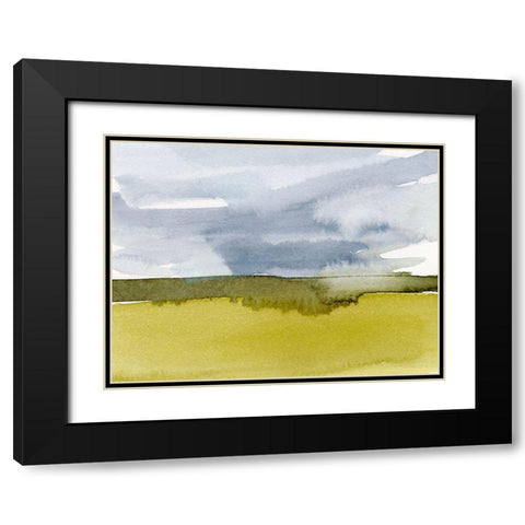 Splashy Meadow IV Black Modern Wood Framed Art Print with Double Matting by Barnes, Victoria