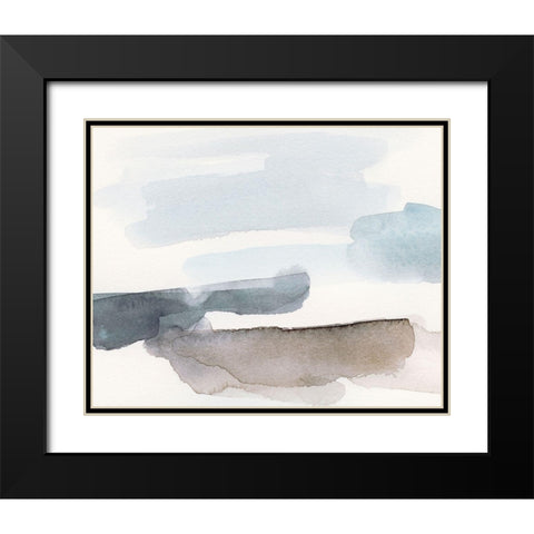 Coastal Tones IV Black Modern Wood Framed Art Print with Double Matting by Barnes, Victoria