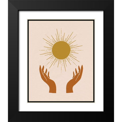 Celestial Reach I Black Modern Wood Framed Art Print with Double Matting by Barnes, Victoria