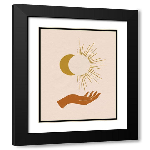 Celestial Reach II Black Modern Wood Framed Art Print with Double Matting by Barnes, Victoria