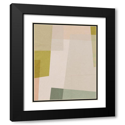 Overlapping Planes II Black Modern Wood Framed Art Print with Double Matting by Barnes, Victoria