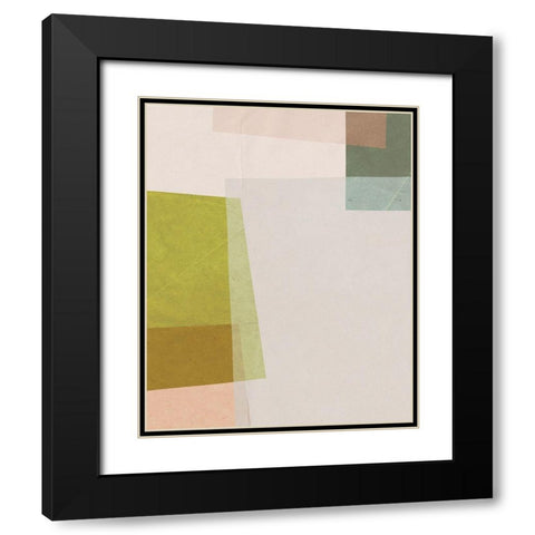 Overlapping Planes IV Black Modern Wood Framed Art Print with Double Matting by Barnes, Victoria