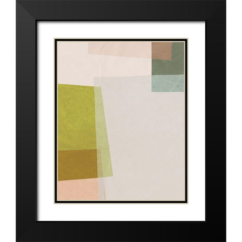 Overlapping Planes IV Black Modern Wood Framed Art Print with Double Matting by Barnes, Victoria