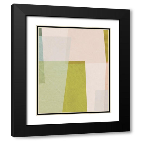 Overlapping Planes VI Black Modern Wood Framed Art Print with Double Matting by Barnes, Victoria