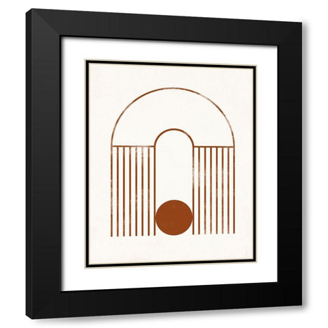 Arches and Orbs I Black Modern Wood Framed Art Print with Double Matting by Barnes, Victoria