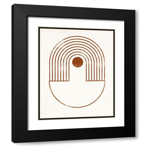 Arches and Orbs III Black Modern Wood Framed Art Print with Double Matting by Barnes, Victoria