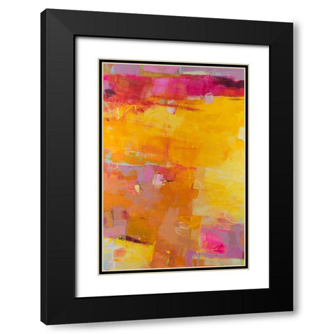 Viv I Black Modern Wood Framed Art Print with Double Matting by Jachimiec, Sue
