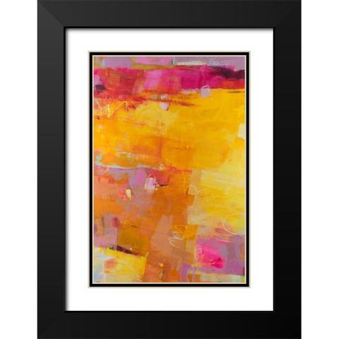 Viv I Black Modern Wood Framed Art Print with Double Matting by Jachimiec, Sue