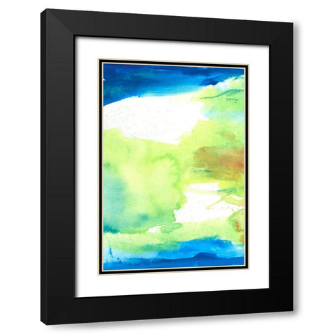 Southern Bliss I Black Modern Wood Framed Art Print with Double Matting by Combs, Joyce