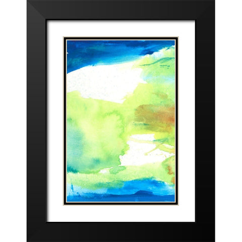 Southern Bliss I Black Modern Wood Framed Art Print with Double Matting by Combs, Joyce