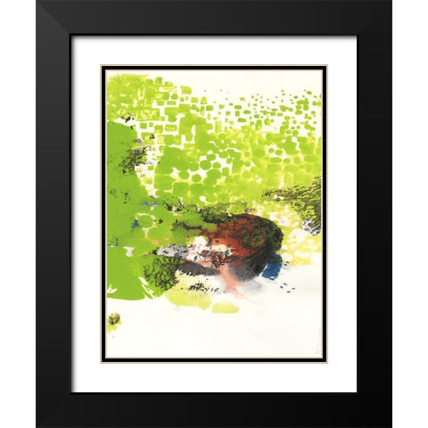 Peeking Through II Black Modern Wood Framed Art Print with Double Matting by Combs, Joyce