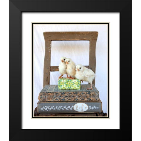 Tania Soderman Books II Black Modern Wood Framed Art Print with Double Matting by Soderman, Tania