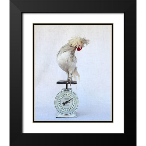 Rod on Scale Black Modern Wood Framed Art Print with Double Matting by Soderman, Tania