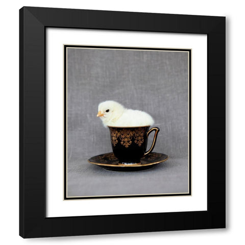 Crema Black Modern Wood Framed Art Print with Double Matting by Soderman, Tania