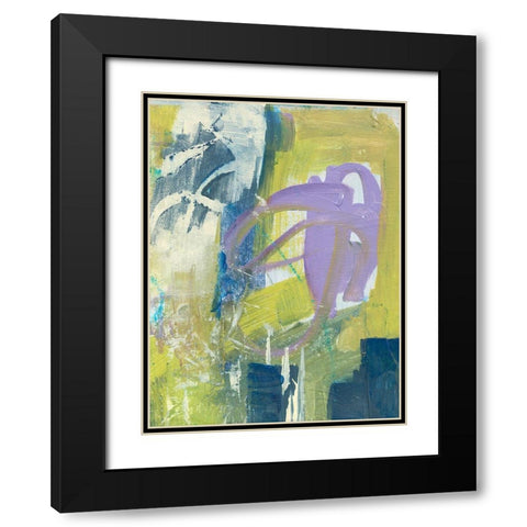 Enchanted Dreams I Black Modern Wood Framed Art Print with Double Matting by Combs, Joyce