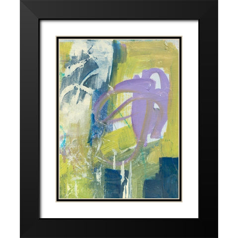 Enchanted Dreams I Black Modern Wood Framed Art Print with Double Matting by Combs, Joyce