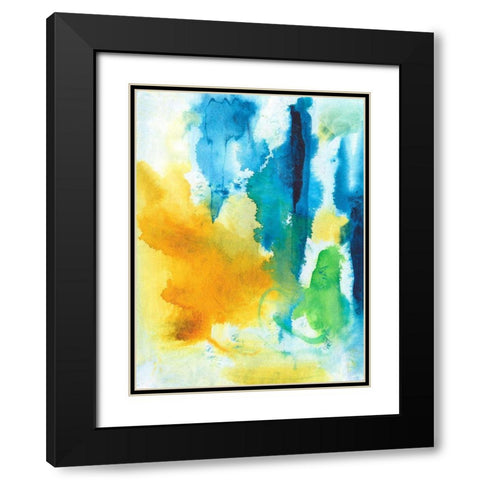 Summer Skies II Black Modern Wood Framed Art Print with Double Matting by Combs, Joyce