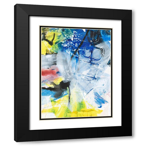 Step Out II Black Modern Wood Framed Art Print with Double Matting by Combs, Joyce