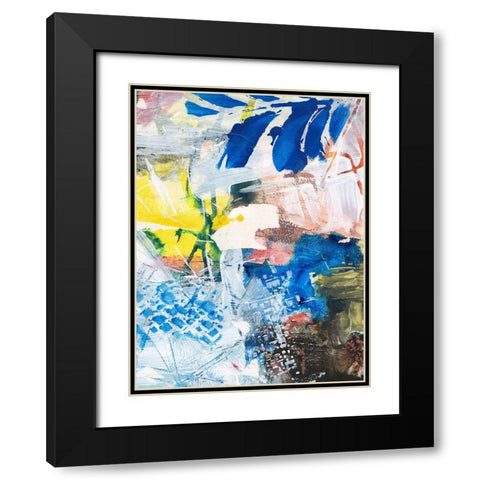 Step Out III Black Modern Wood Framed Art Print with Double Matting by Combs, Joyce