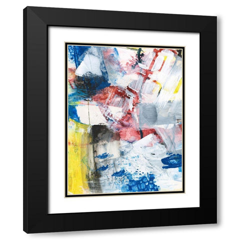 Step Out IV Black Modern Wood Framed Art Print with Double Matting by Combs, Joyce