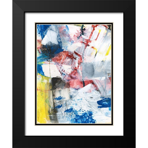 Step Out IV Black Modern Wood Framed Art Print with Double Matting by Combs, Joyce