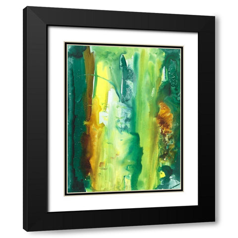 The Falls I Black Modern Wood Framed Art Print with Double Matting by Combs, Joyce