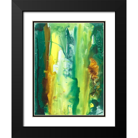 The Falls I Black Modern Wood Framed Art Print with Double Matting by Combs, Joyce