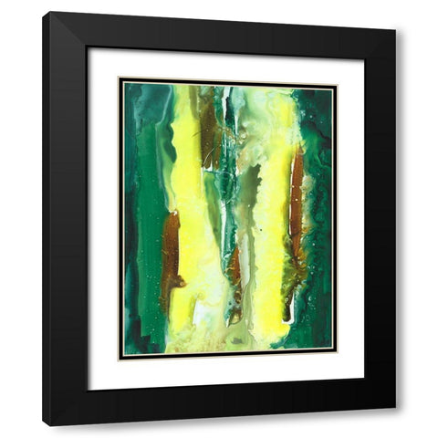 The Falls II Black Modern Wood Framed Art Print with Double Matting by Combs, Joyce