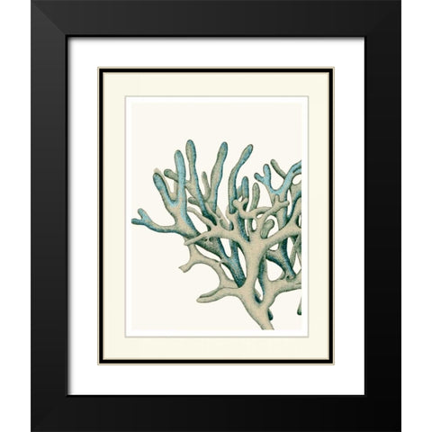 Blue Underwater Scenes 2 b Black Modern Wood Framed Art Print with Double Matting by Fab Funky