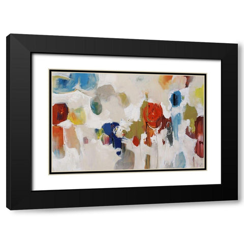 Gum Drop Black Modern Wood Framed Art Print with Double Matting by Edmunds, Sydney