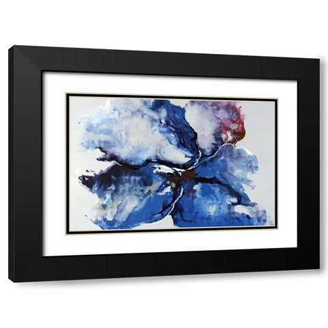Magic Pool Black Modern Wood Framed Art Print with Double Matting by Edmunds, Sydney