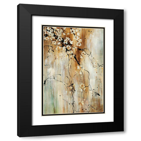 Sweet Pea Black Modern Wood Framed Art Print with Double Matting by Drotar, Rikki