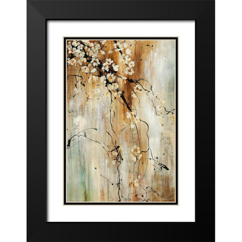 Sweet Pea Black Modern Wood Framed Art Print with Double Matting by Drotar, Rikki
