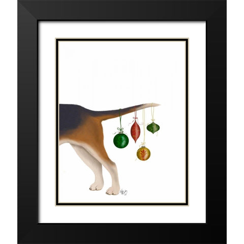 Bummer Black Modern Wood Framed Art Print with Double Matting by Fab Funky