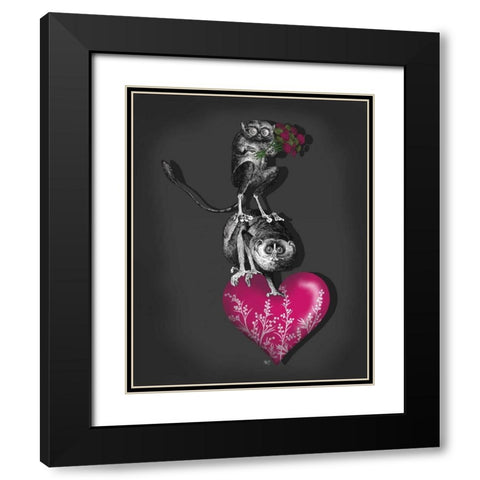 We Brought You Flowers Black Modern Wood Framed Art Print with Double Matting by Fab Funky