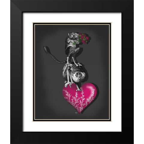 We Brought You Flowers Black Modern Wood Framed Art Print with Double Matting by Fab Funky