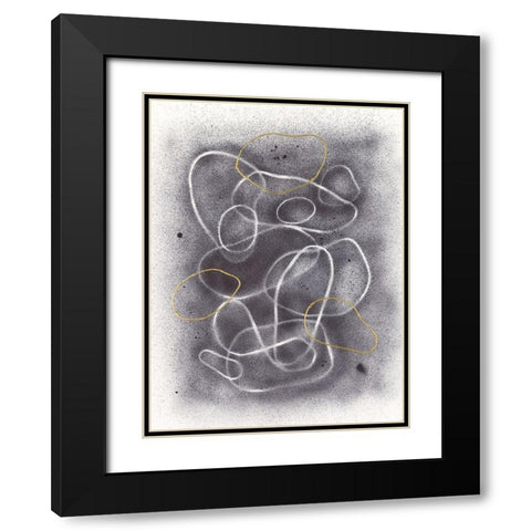 Pell Mell I Black Modern Wood Framed Art Print with Double Matting by Lam, Vanna