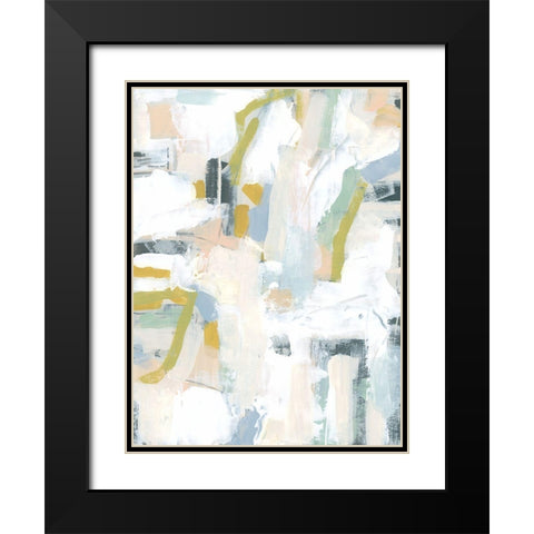 Interim I Black Modern Wood Framed Art Print with Double Matting by Vess, June Erica
