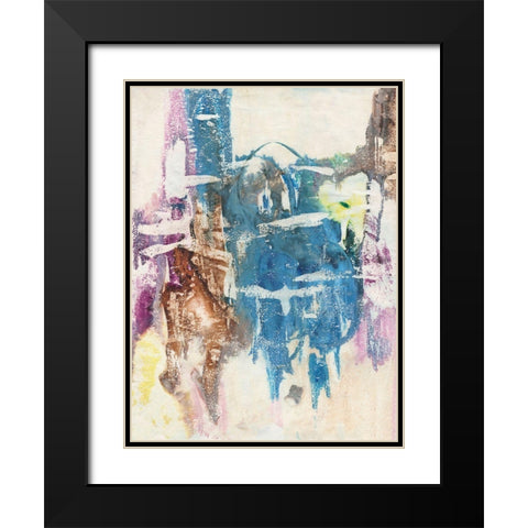 Jungle Magic II Black Modern Wood Framed Art Print with Double Matting by Combs, Joyce
