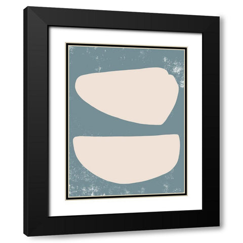 Sage and Sandstone II Black Modern Wood Framed Art Print with Double Matting by Green, Jacob
