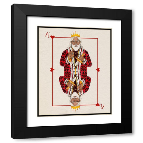 Royal Suits II Black Modern Wood Framed Art Print with Double Matting by Popp, Grace