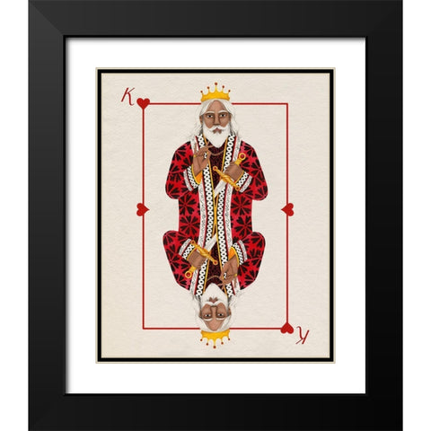 Royal Suits II Black Modern Wood Framed Art Print with Double Matting by Popp, Grace