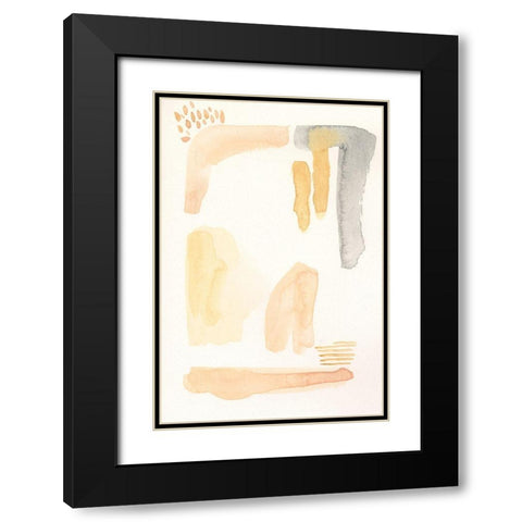 Faint Tinge II Black Modern Wood Framed Art Print with Double Matting by Moore, Regina