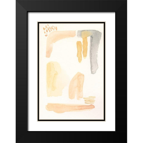 Faint Tinge II Black Modern Wood Framed Art Print with Double Matting by Moore, Regina