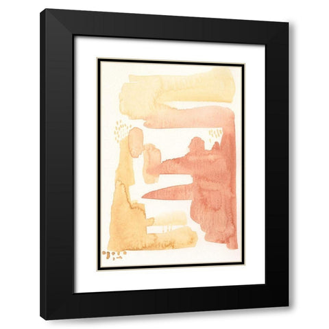 Desert Tint II Black Modern Wood Framed Art Print with Double Matting by Moore, Regina