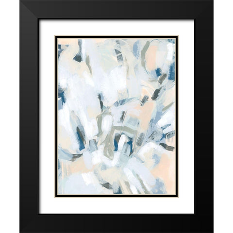 Blue Notes II Black Modern Wood Framed Art Print with Double Matting by Vess, June Erica
