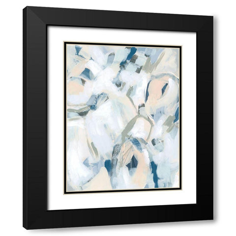Blue Notes IV Black Modern Wood Framed Art Print with Double Matting by Vess, June Erica