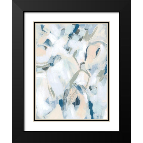Blue Notes IV Black Modern Wood Framed Art Print with Double Matting by Vess, June Erica